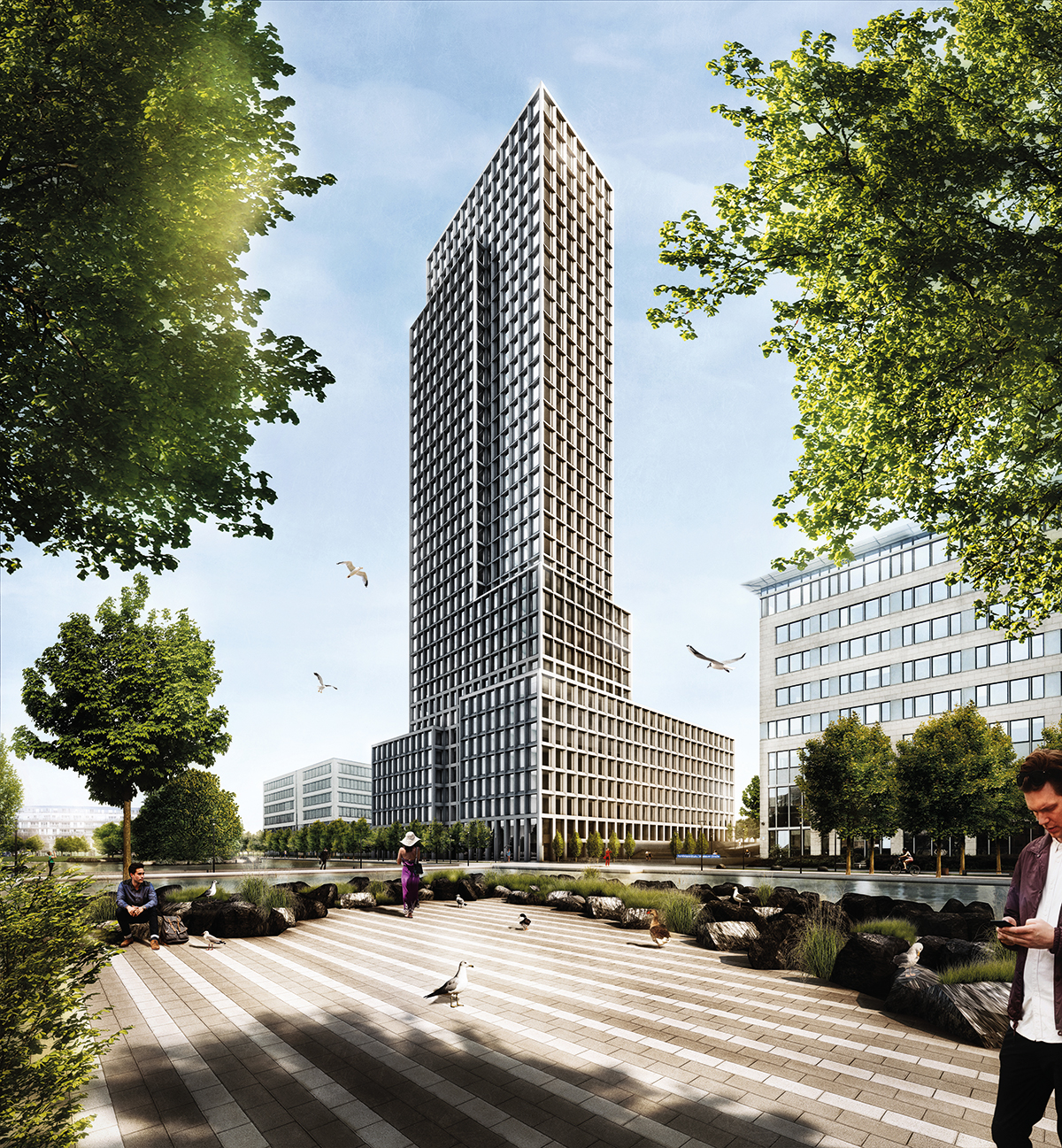 Die Masterthesis von Dominik Merres: Neubau des Technischen Rathauses der Stadt Düsseldorf